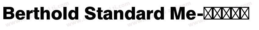 Berthold Standard Me字体转换